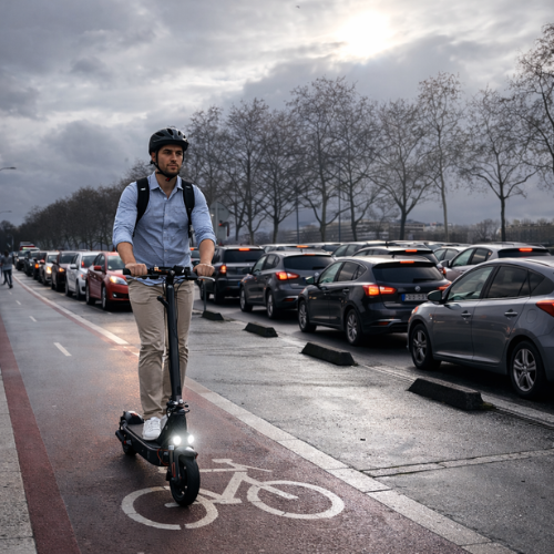 Comment éviter les bouchons le matin grâce à la trottinette électrique ?