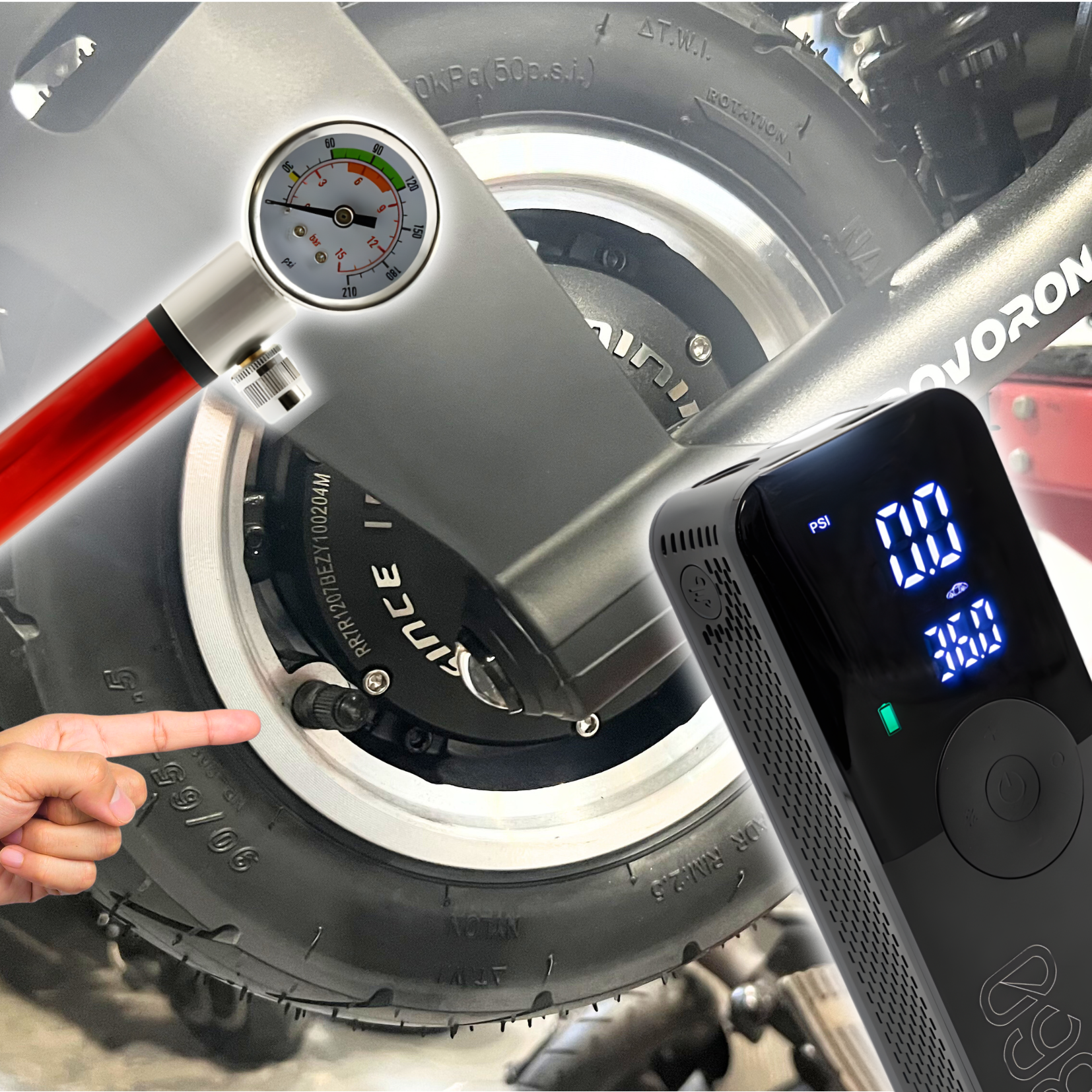 Comment vérifier et gonfler des pneus tubeless sur une trottinette électrique ?