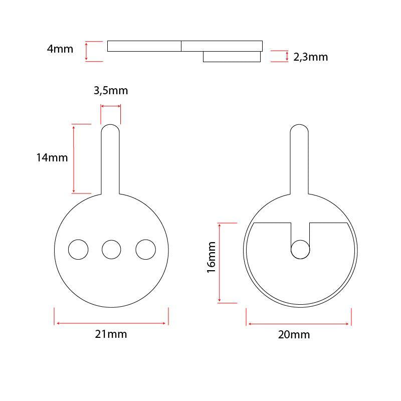 Plaquette de frein CT007-S sintérisée - 2pcs