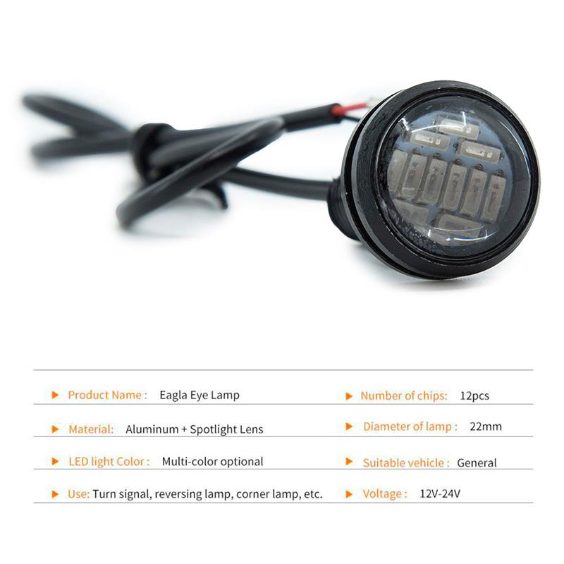 Led eagle eye blanche 12V - 1 pc