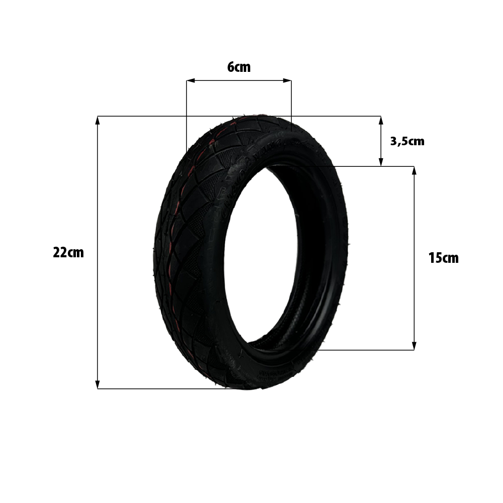 Pneu 8,5x2 tubeless CHAOYANG Avec Bande Anti Crevaison