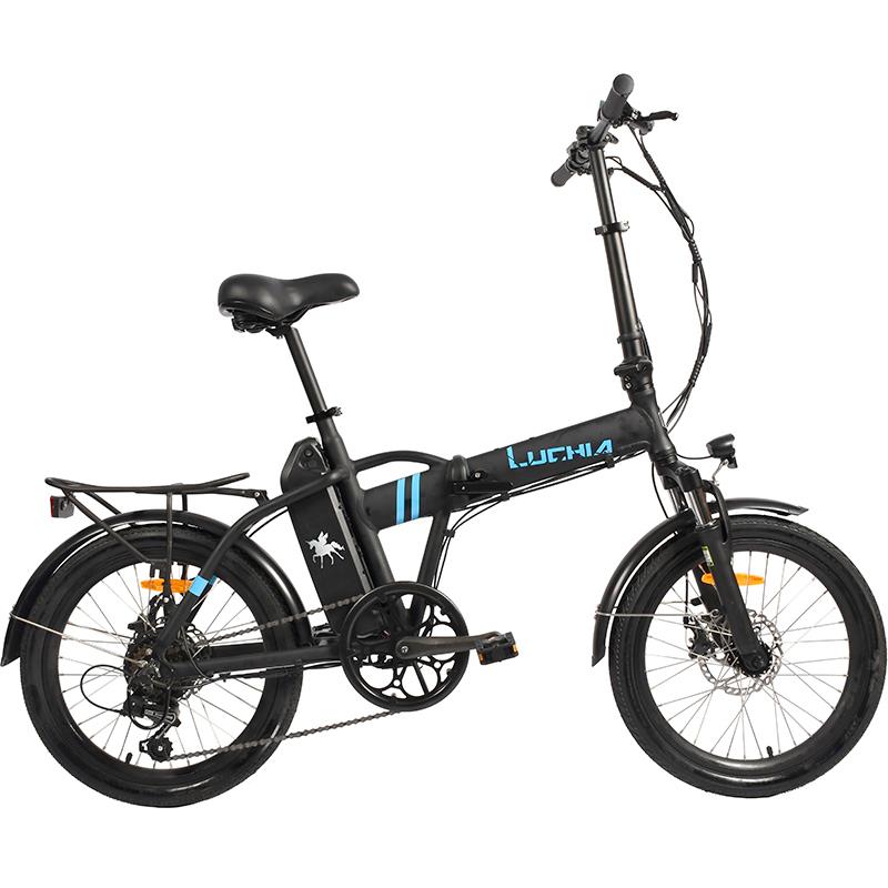 Vélo électrique pliant Sirio noir 20" avec freins à disque