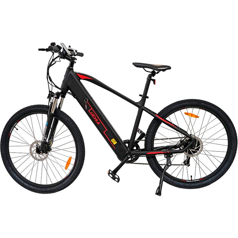 Vélo électrique MTB Spica rouge 27,5" avec freins hydrauliques