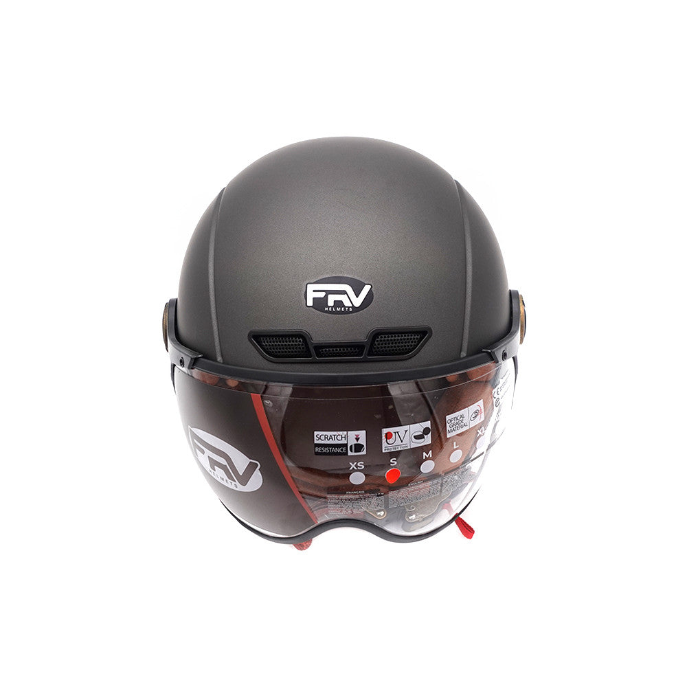 Casque JET  Gris graphite Mat (taille XS à XXL) (M)