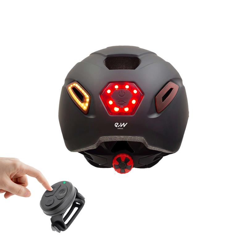 Casque CP02 urben  avec clignotant noir taille unique