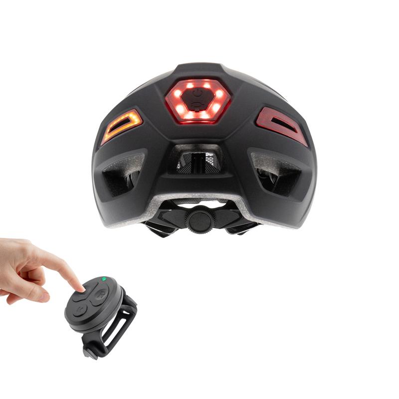 VENTUR Sport - Noir - Casque avec éclairage + clignotants
