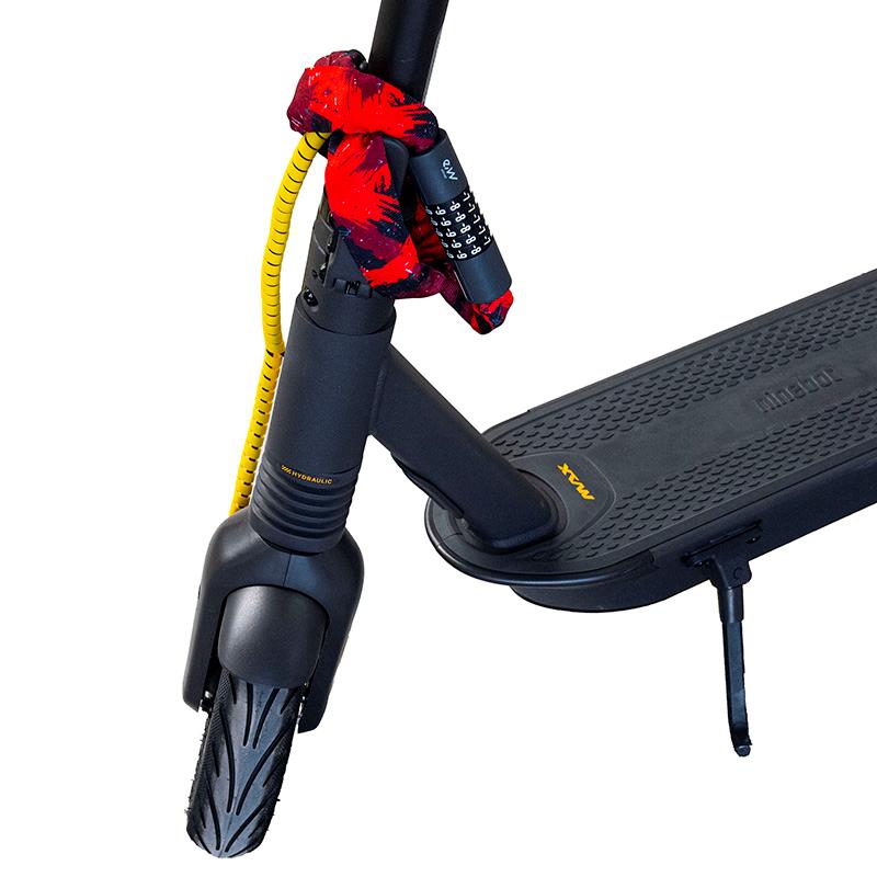 Antivol à code EWLK022 housse tissu rouge