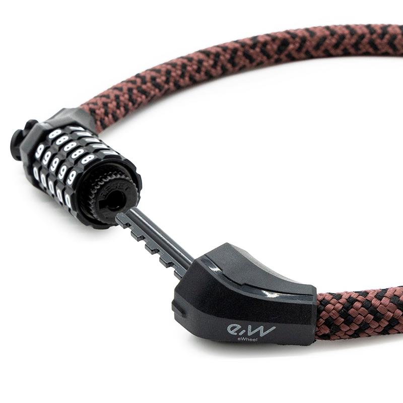 Antivol à code EWLK025 housse nylon marron