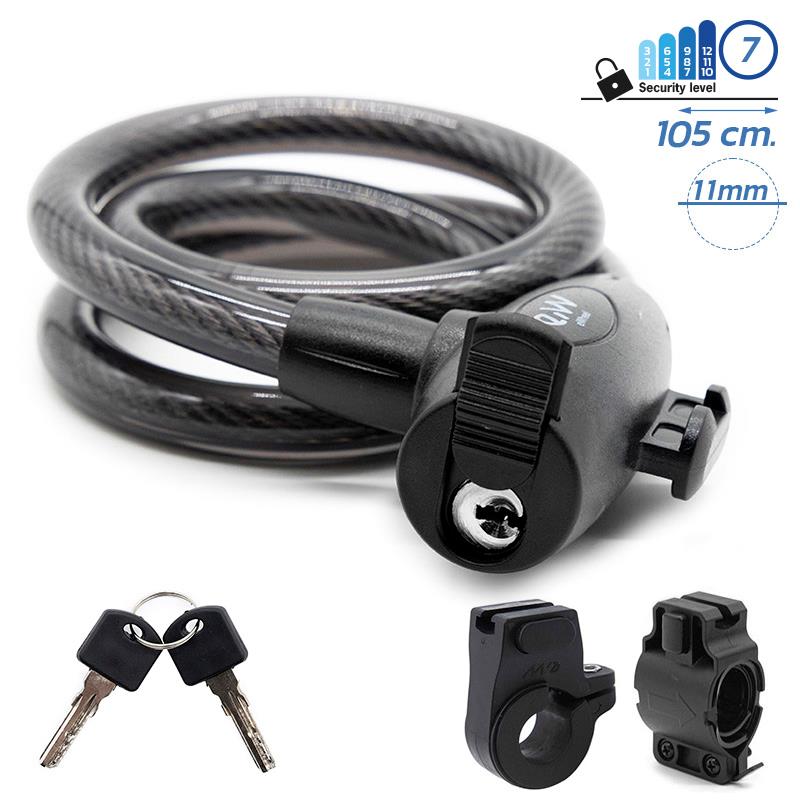 Cadenas à câble avec clé [Ewheel] -110cm