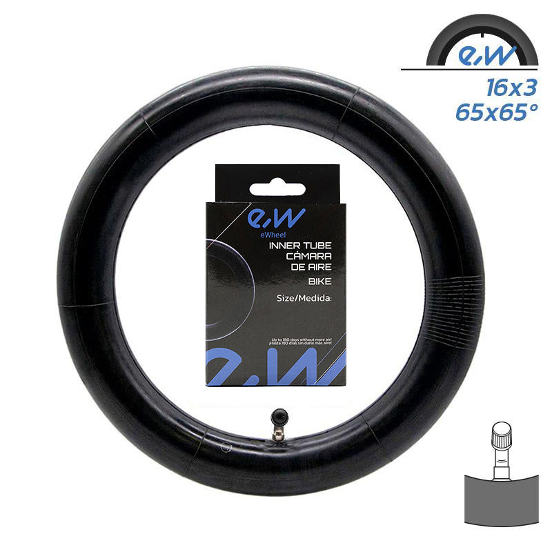 Chambre à air 16x3 VC 90x90º Ewheel