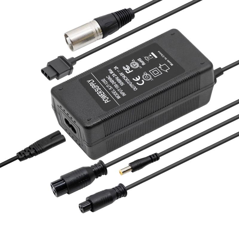Chargeur 48V (sortie 54,6v) 2A avec DC et connecteurs GX pour Smartgyro speedway/Rockway et similaires /NIU