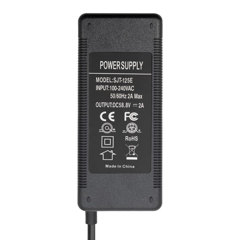 Chargeur 52V (sortie 58,8v) 2A avec DC et connecteurs GX