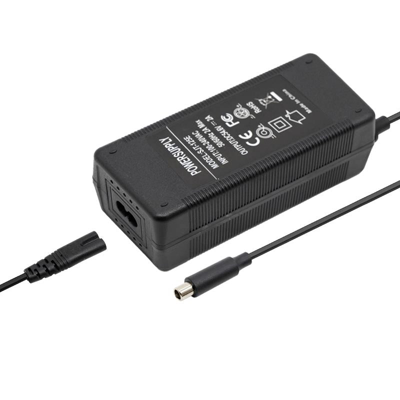 Chargeur 48V 2A (sortie 54,6V) connecteur DC 8mm