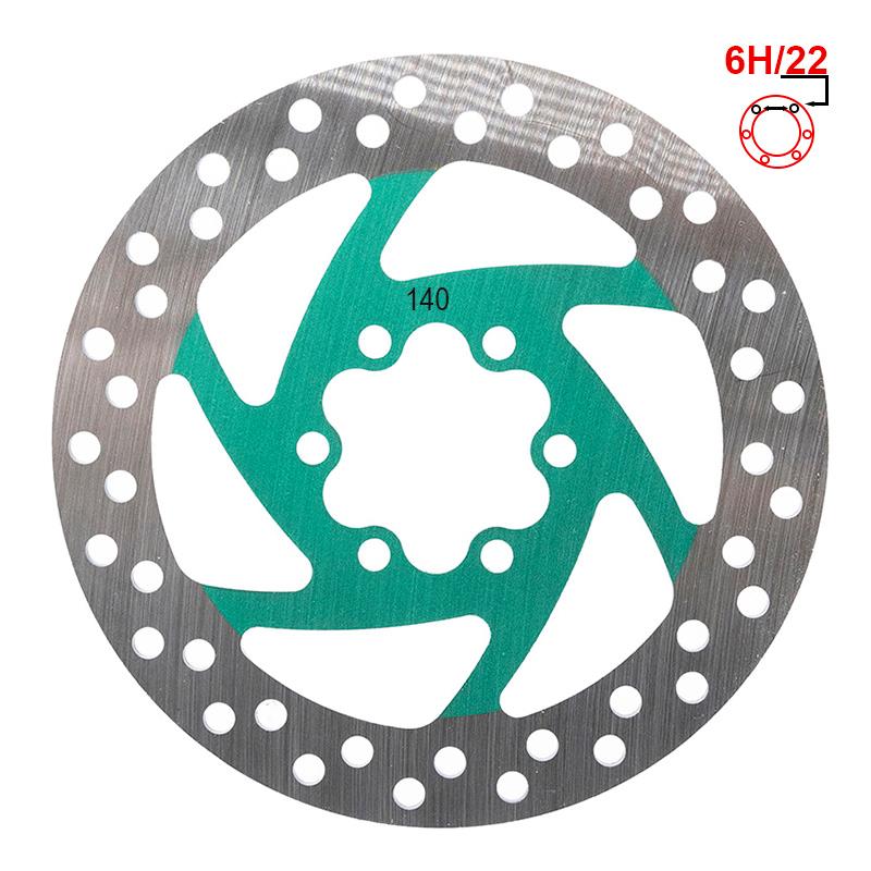 Disque de frein 140mm 6H vert