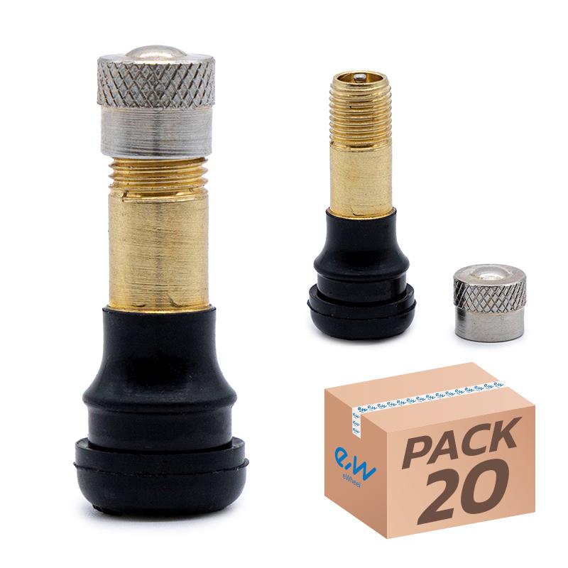 Valve tubeless droite 32mm (joint de pression) - PVR40 - 20pcs