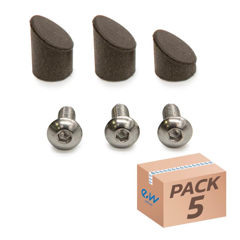 Capuchon noir pour garde-boue arrière GX2.0 Xiaomi - 5pcs