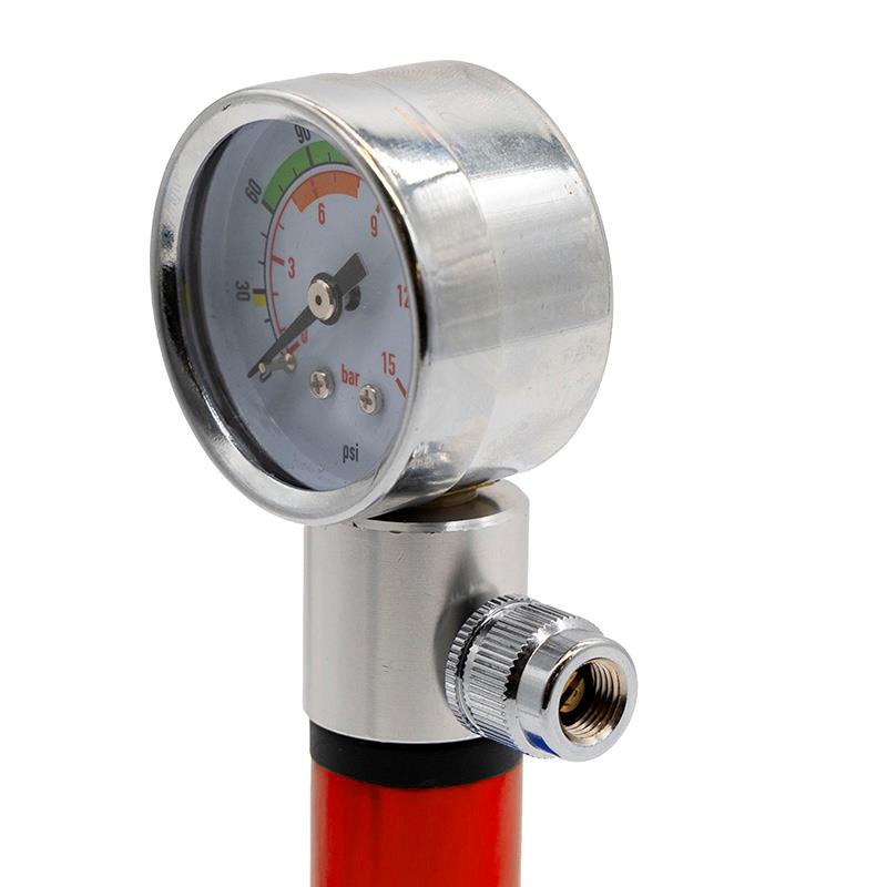 Gonfleur manuel avec manomètre EWAP-006 rouge