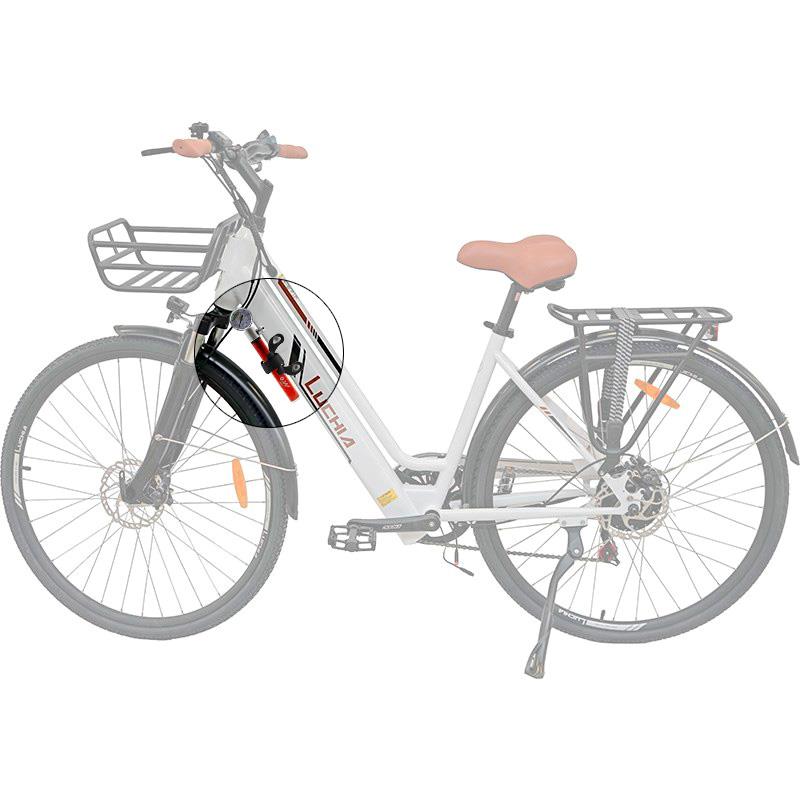 Gonfleur manuel avec manomètre EWAP-006 rouge
