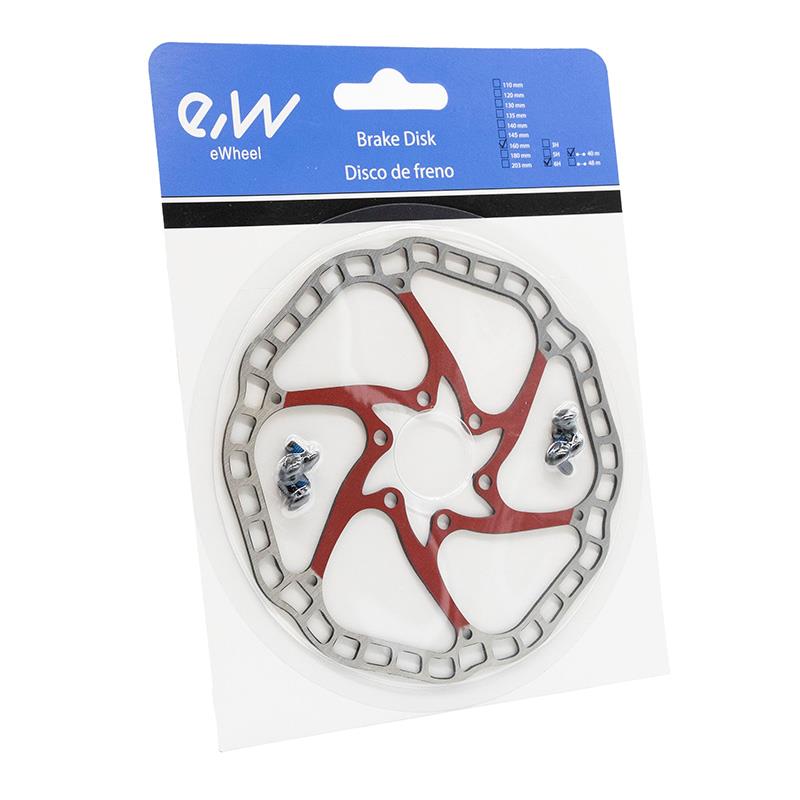 Disque de frein EWD001 160mm 6H rouge