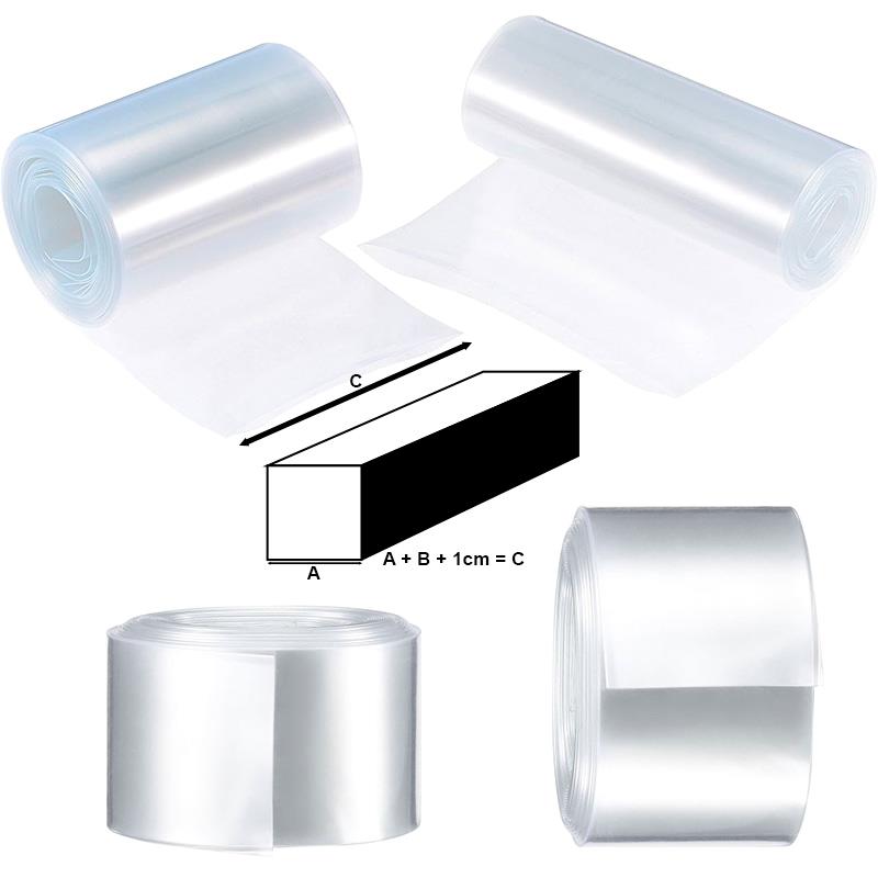 Gaine thermorétractable transparent 140mm 10M