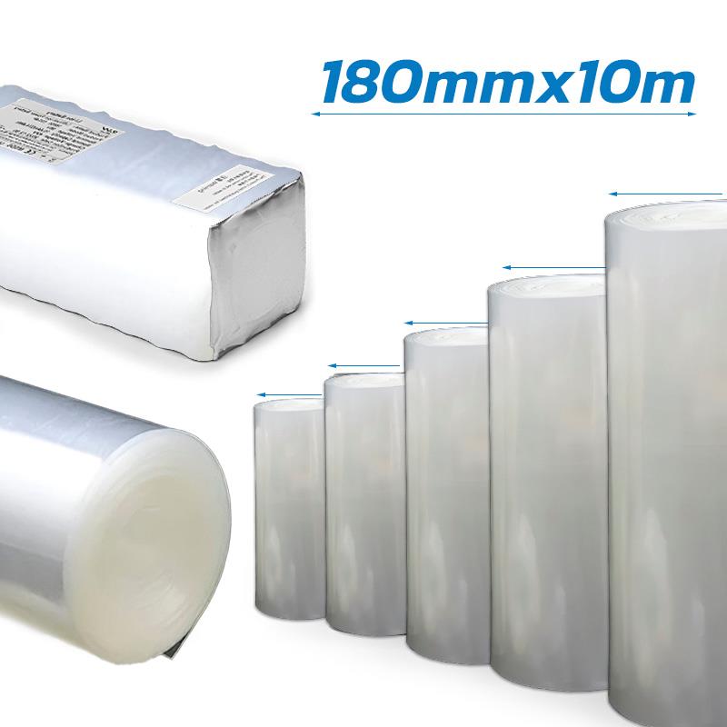 Gaine thermorétractable transparent 180mm 10M