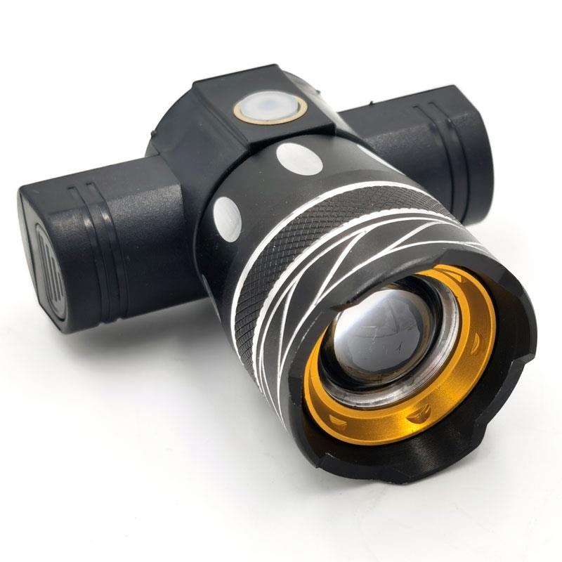 Lampe frontale LED rechargeable avec support de guidon