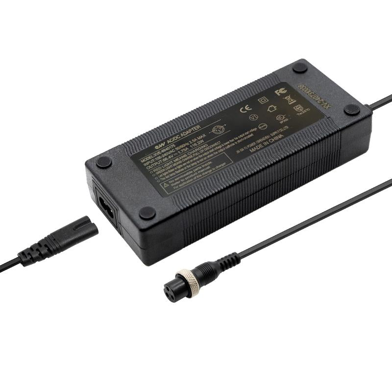 Chargeur premium 60v (sortie 66,4v) 2A connecteur Gx16 [Ewheel]