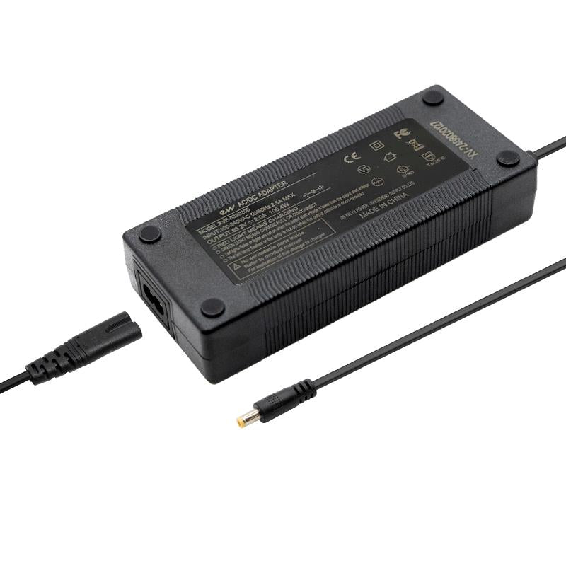 Chargeur premium 48V (sortie 54,6V) 2A avec connecteur DC 5,5x2,1mm