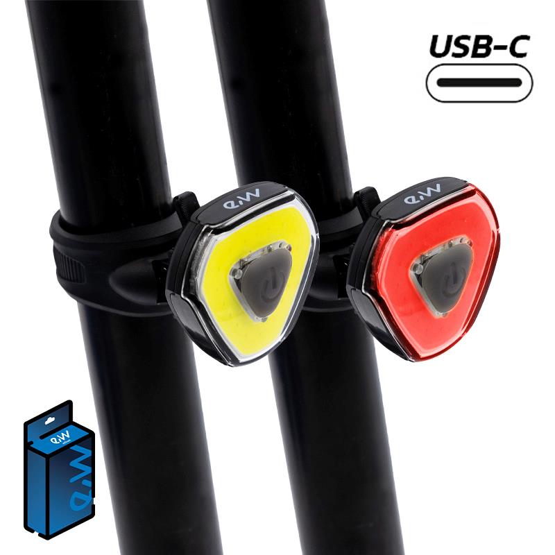 Kit de feux avant et arrière rechargeables à LED haute puissance EWL003