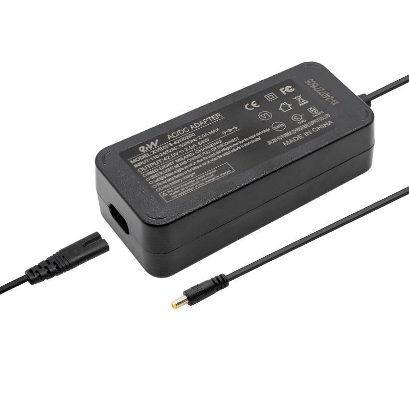 Chargeur Premium 36V (sortie 42v) 2A DC connector 5,5x2,1mm