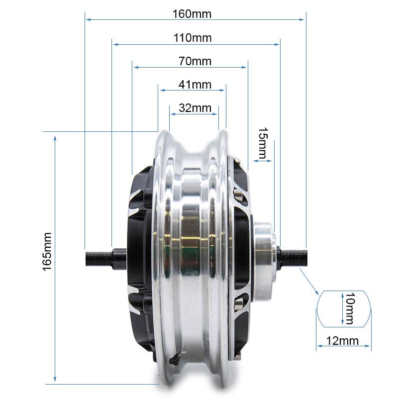 Moteur 48V 500W 6/B36