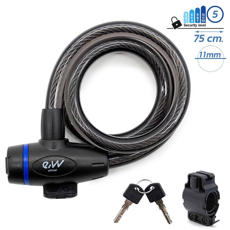 Antivol à clé EWLKK026 noir