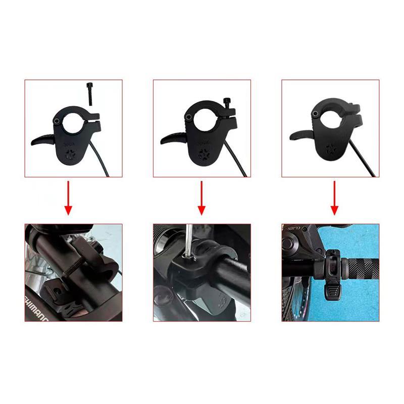 Accélérateur à ouverture totale avec connecteur SM 25cm noir - modèle 1