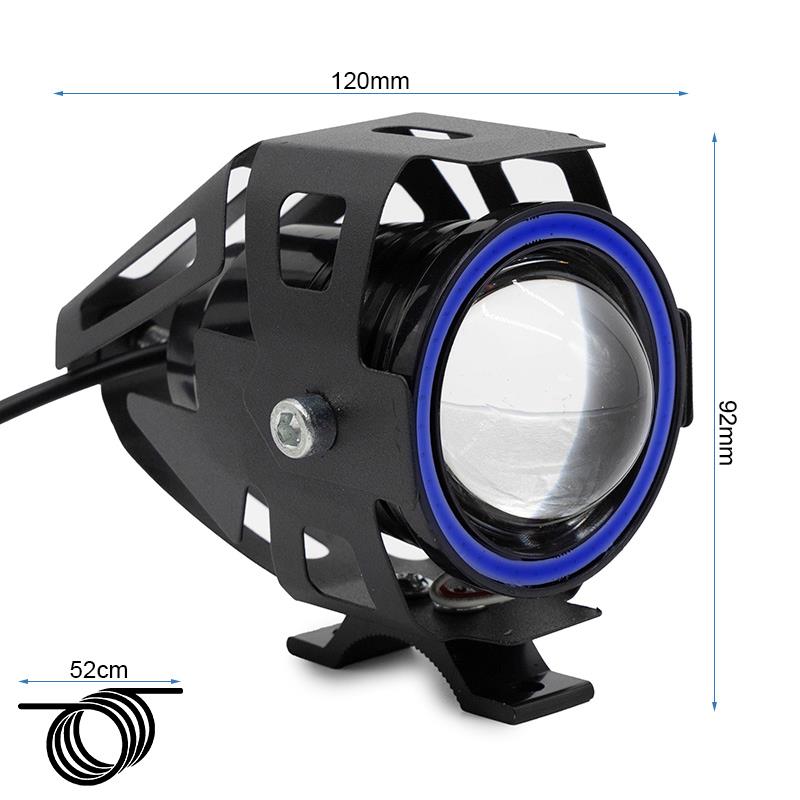 Phare à led U7 12-60V bleu