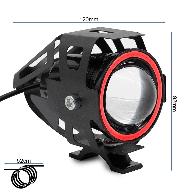 Phare à led U7 12-60V rouge