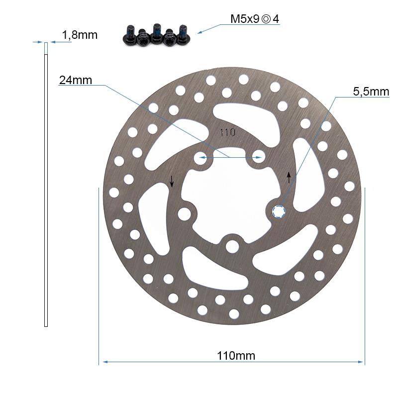 Disque de frein 5 trous 110 mm Xiaomi [Original]