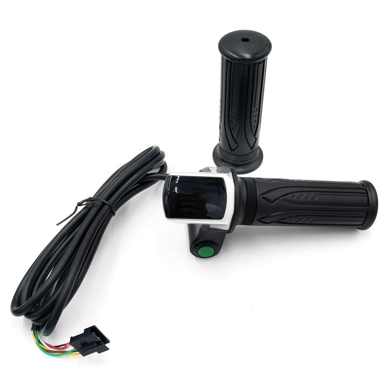 Accélérateur à main avec indicateur de batterie (36V) et bouton poussoir - Connecteur SM