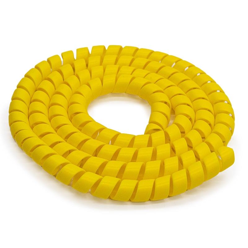 Gaine protége câbles jaune - 110cm