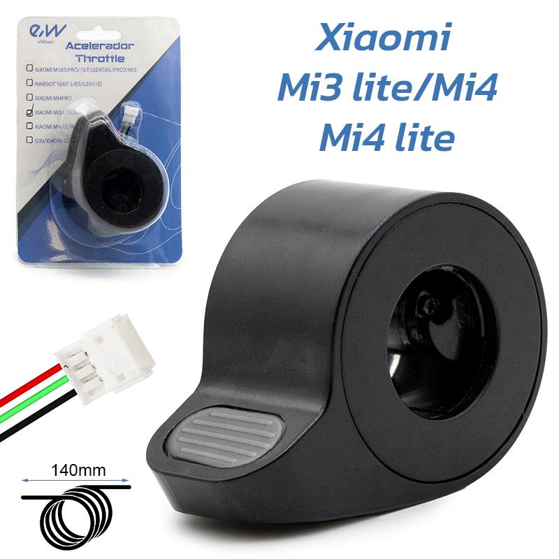 Accélérateur Mi3 lite/Mi4/Mi4 lite (1st Gen) noir - connecteur JST ZH