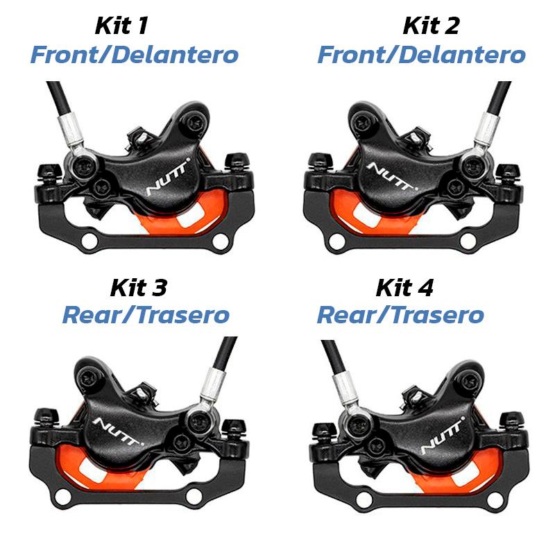 Kit de frein hydraulique 4 noir A5-D arrière [Nutt]