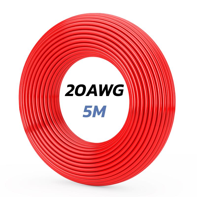 Câble rouge 20 AWG - 5M