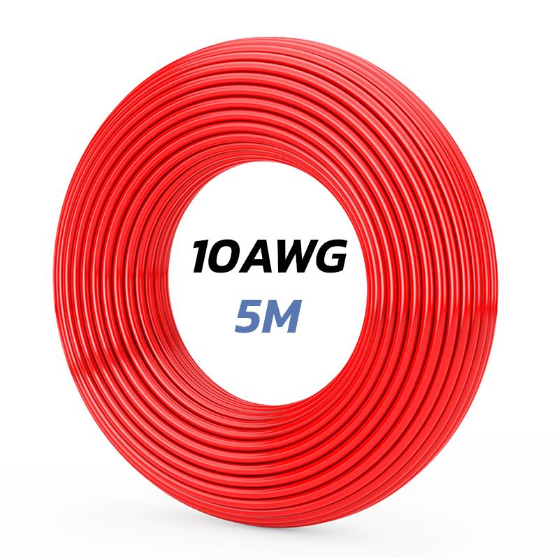 Câble rouge 10 AWG - 5M