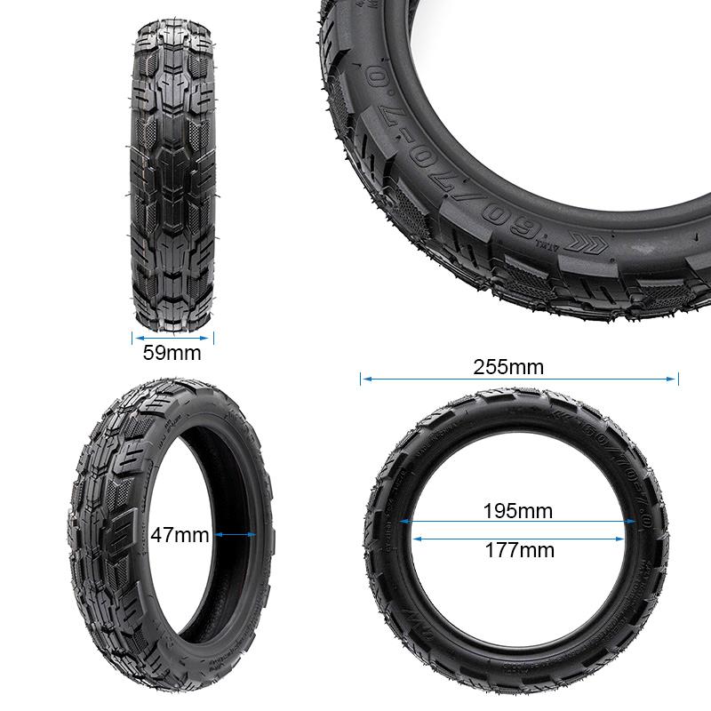 Pneu Tubeless mixte 60/70-7 [Ewheel]