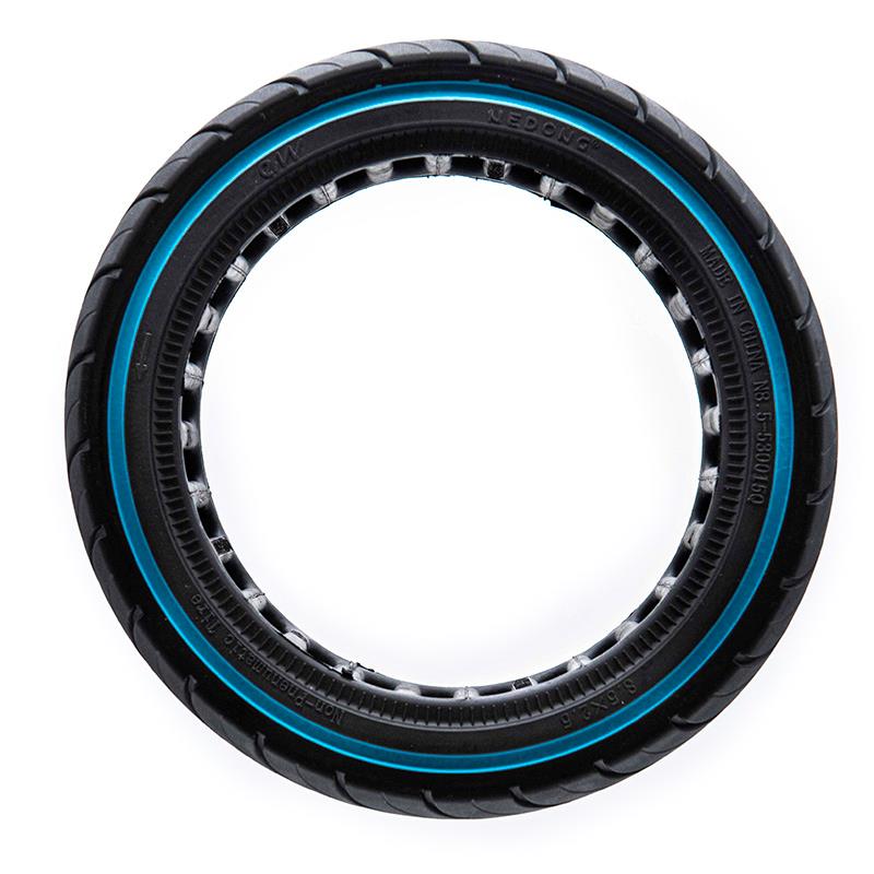 Pneu plein ultraléger 8x2,5-6,1/B58 - ligne bleue (compatible avec Dualtron Mini) [Ewheel]