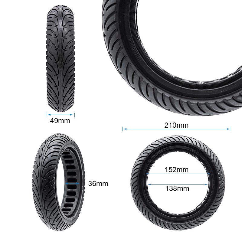 Pneu plein ultraléger 8,5x2-6,1/B34 - ligne noire [Nedong]