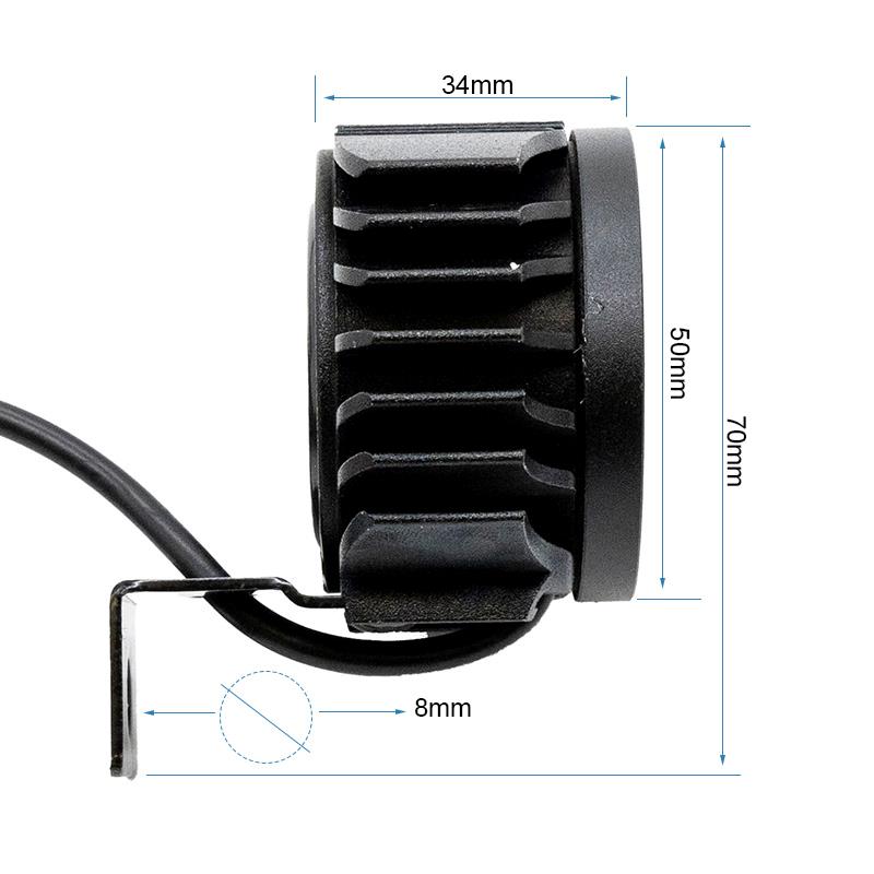 Phare LED avec klaxon FC1 12-72v