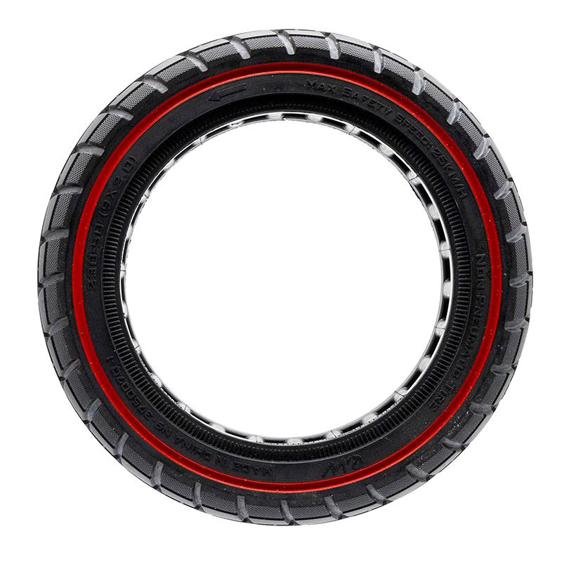 Pneu plein ultraléger Offroad 230x50 - ligne rouge [Ewheel]