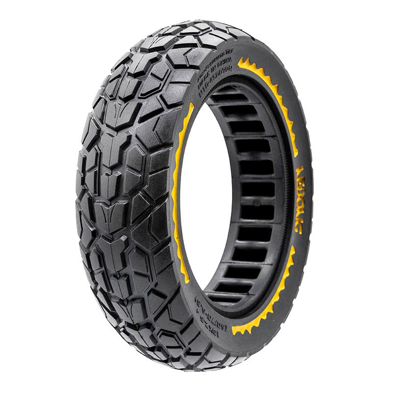 Pneu plein ultraléger Offroad 10x2,5/B44 - jaune [Nedong]