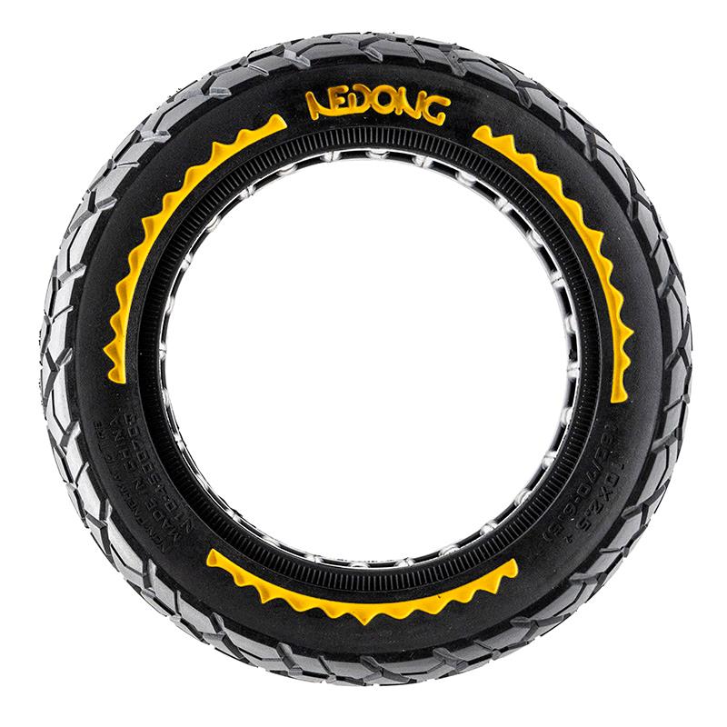 Pneu plein ultraléger Offroad 10x2,5/B44 - jaune [Nedong]