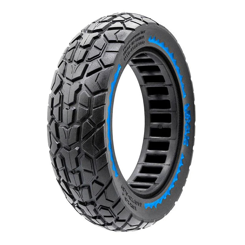 Pneu plein ultraléger Offroad 10x2,5-6,5/B44 - bleu